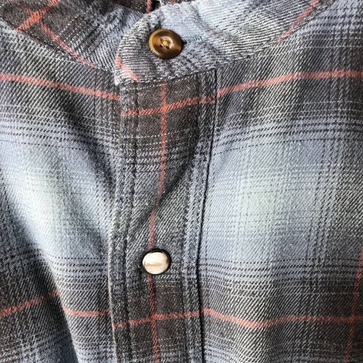 Carhartt Relaxed Fit Ombre Check Long Sleeve Flannel Check Shirt, Men's XL cotton blue type Vintage Second Hand