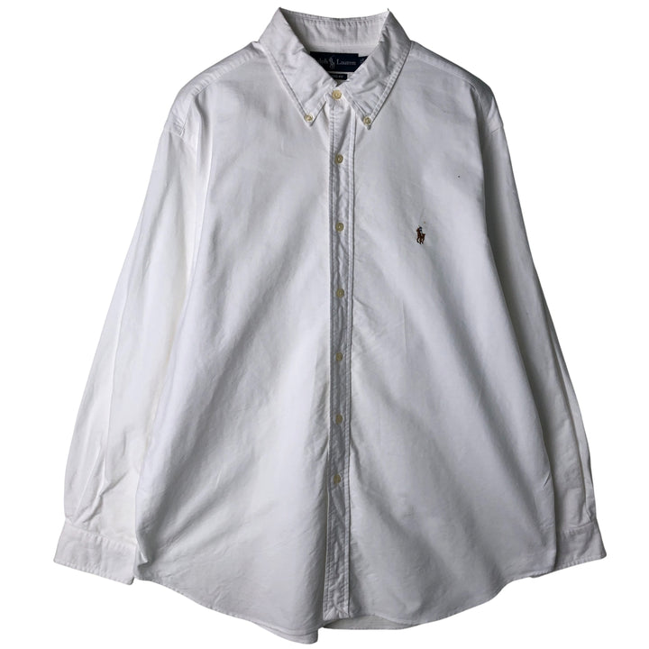 Ralph Lauren Classic Fit Long Sleeve Button Down Shirt Men's XL cotton white type Vintage Second Hand