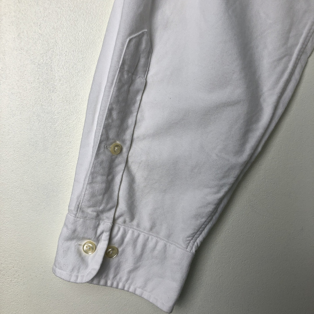 Ralph Lauren Classic Fit Long Sleeve Button Down Shirt Men's XL cotton white type Vintage Second Hand