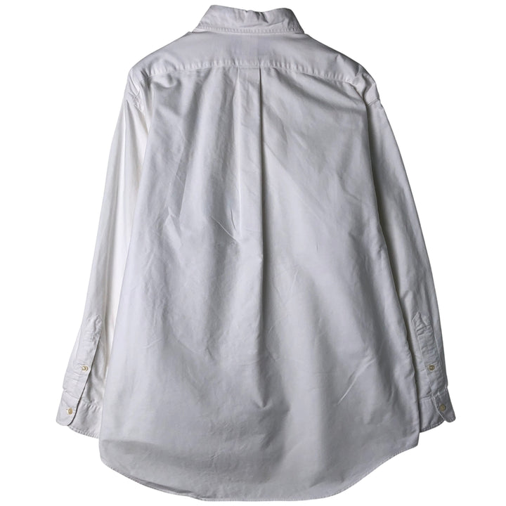 Ralph Lauren YARMOUTH long sleeve button down shirt, men's size L cotton white type Vintage Second Hand