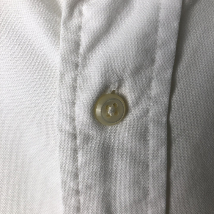 Ralph Lauren YARMOUTH long sleeve button down shirt, men's size L cotton white type Vintage Second Hand