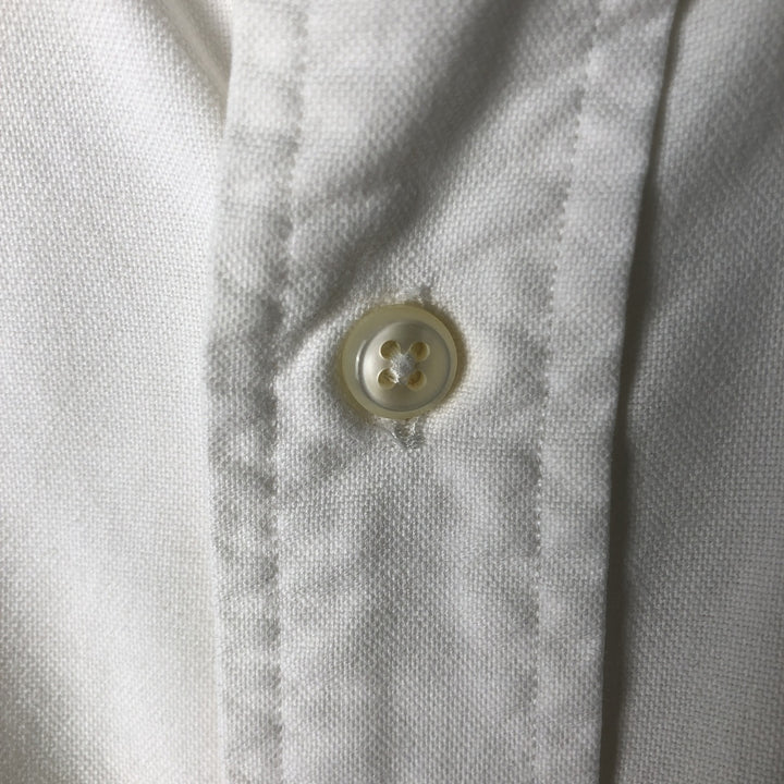 Ralph Lauren YARMOUTH long sleeve button down shirt, men's size L cotton white type Vintage Second Hand
