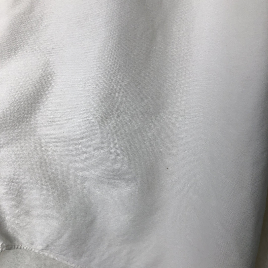 Ralph Lauren YARMOUTH long sleeve button down shirt, men's size L cotton white type Vintage Second Hand
