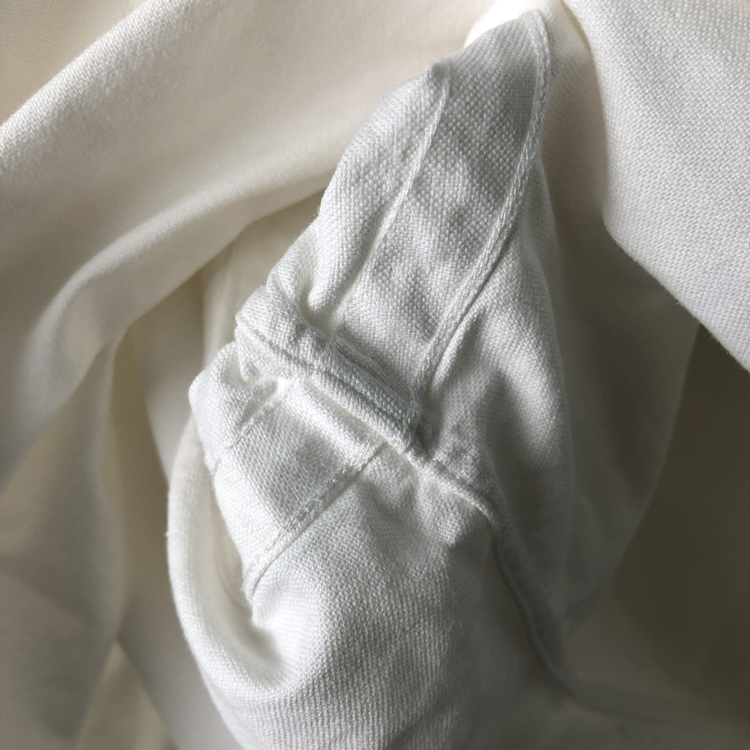 Ralph Lauren YARMOUTH long sleeve button down shirt, men's size L cotton white type Vintage Second Hand