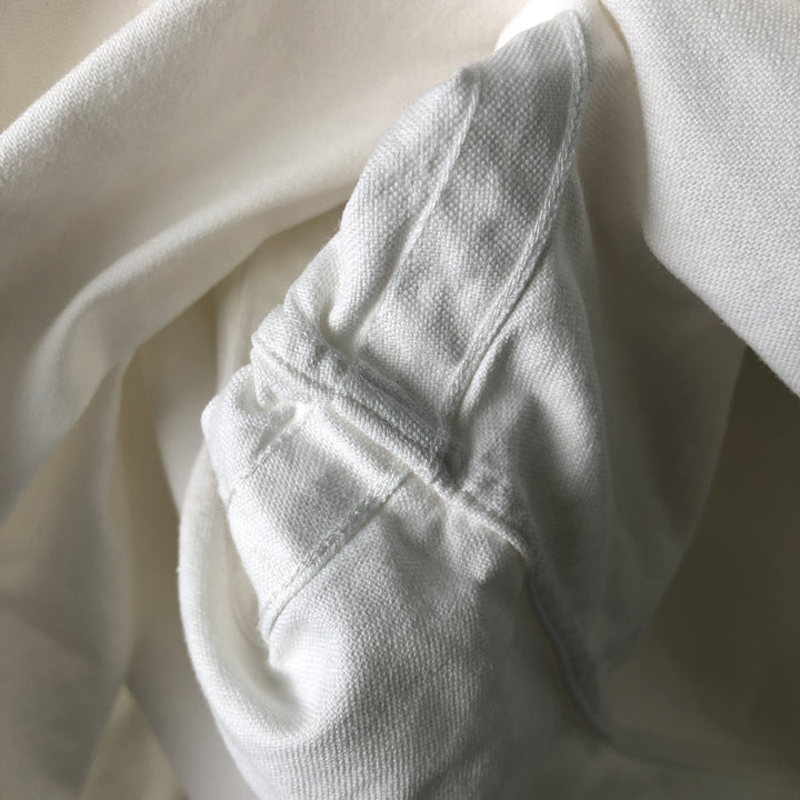 Ralph Lauren YARMOUTH long sleeve button down shirt, men's size L cotton white type Vintage Second Hand