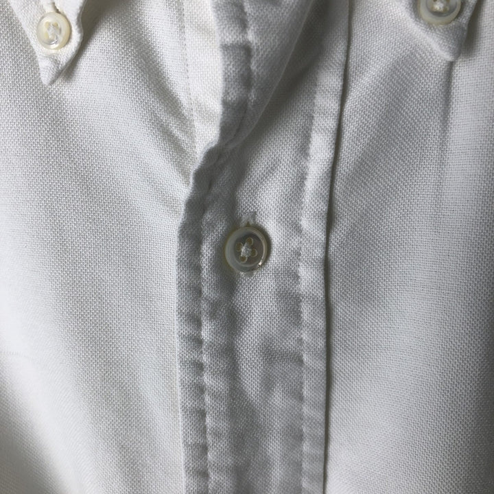 Ralph Lauren long sleeve button down shirt, men's size M cotton white type Vintage Second Hand