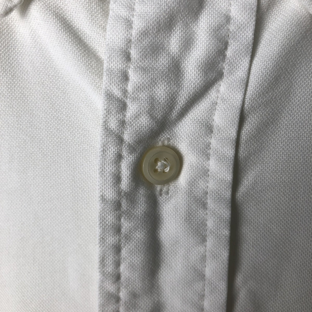 Ralph Lauren YARMOUTH long sleeve button down shirt, men's size M cotton white type Vintage Second Hand