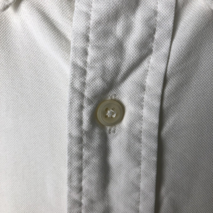 Ralph Lauren YARMOUTH long sleeve button down shirt, men's size M cotton white type Vintage Second Hand
