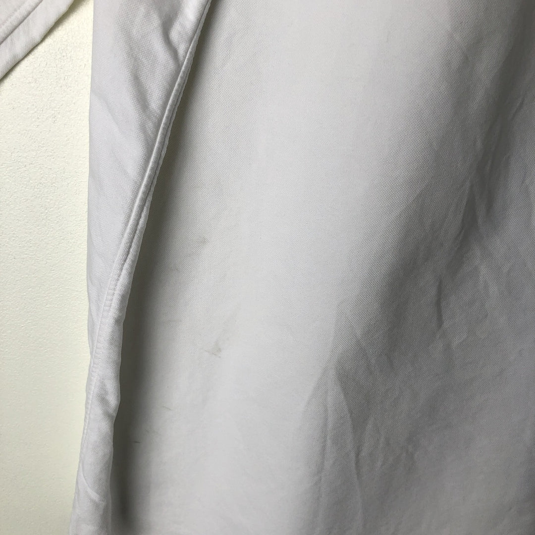 Ralph Lauren YARMOUTH long sleeve button down shirt, men's size M cotton white type Vintage Second Hand