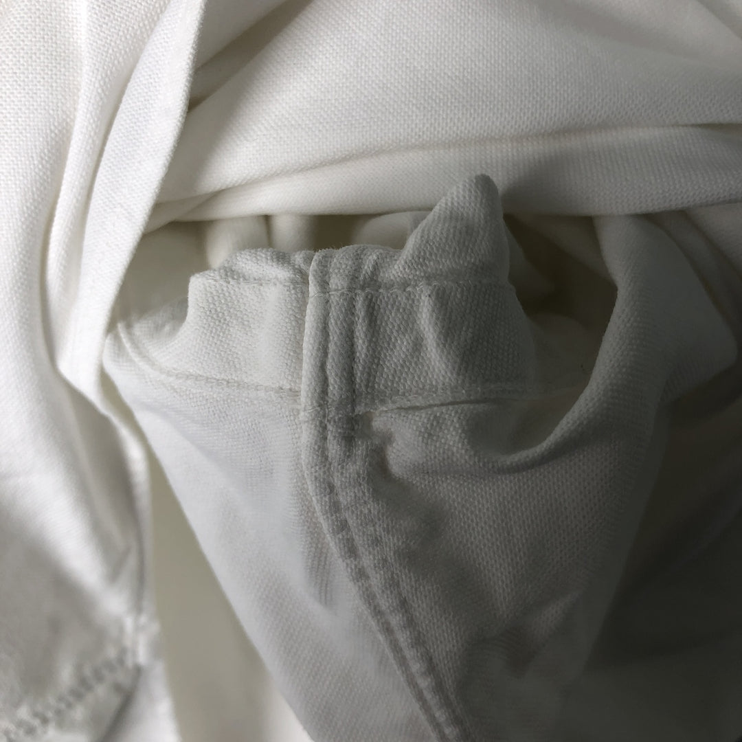 Ralph Lauren YARMOUTH long sleeve button down shirt, men's size M cotton white type Vintage Second Hand