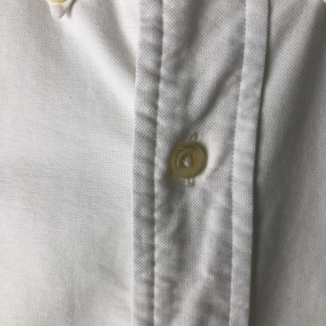 Ralph Lauren YARMOUTH long sleeve button down shirt, men's size M cotton white type Vintage Second Hand
