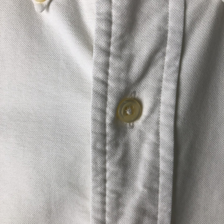 Ralph Lauren YARMOUTH long sleeve button down shirt, men's size M cotton white type Vintage Second Hand