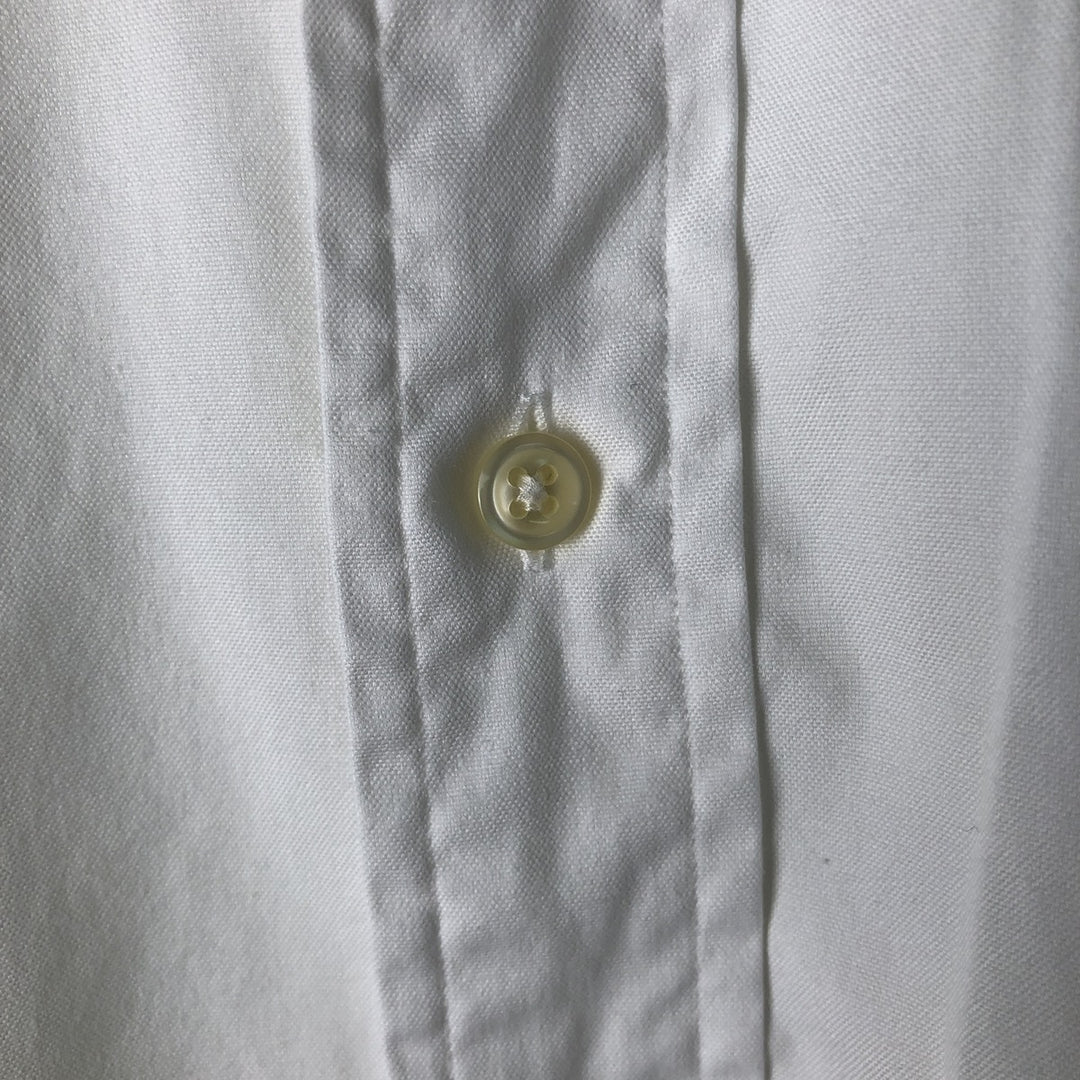 Ralph Lauren YARMOUTH long sleeve button down shirt, men's size L cotton white type Vintage Second Hand