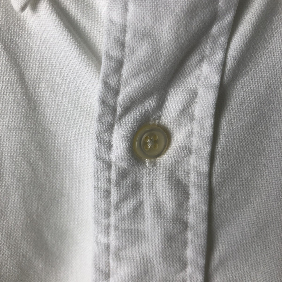 Ralph Lauren YARMOUTH long sleeve button down shirt, men's size M cotton white type Vintage Second Hand