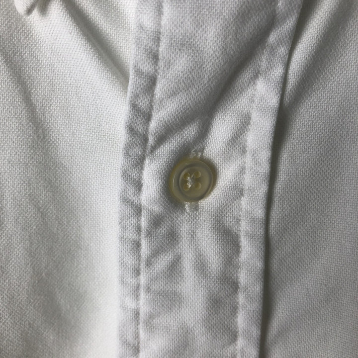 Ralph Lauren YARMOUTH long sleeve button down shirt, men's size M cotton white type Vintage Second Hand