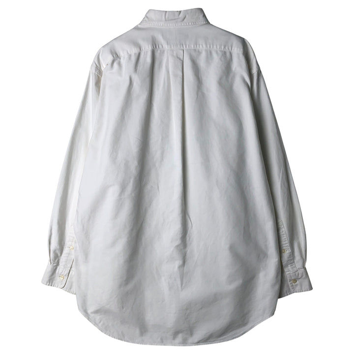 Ralph Lauren YARMOUTH long sleeve button down shirt, men's size L cotton white type Vintage Second Hand