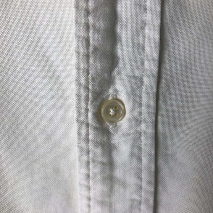 Ralph Lauren YARMOUTH long sleeve button down shirt, men's size L cotton white type Vintage Second Hand
