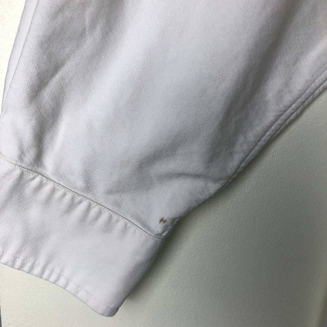Ralph Lauren YARMOUTH long sleeve button down shirt, men's size L cotton white type Vintage Second Hand