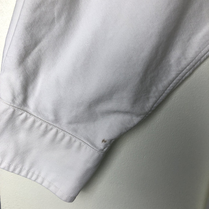 Ralph Lauren YARMOUTH long sleeve button down shirt, men's size L cotton white type Vintage Second Hand