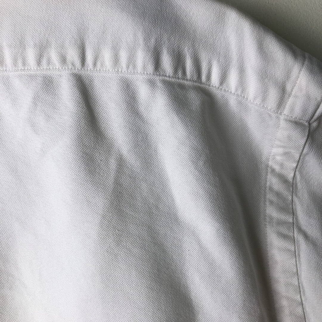 Ralph Lauren YARMOUTH long sleeve button down shirt, men's size L cotton white type Vintage Second Hand