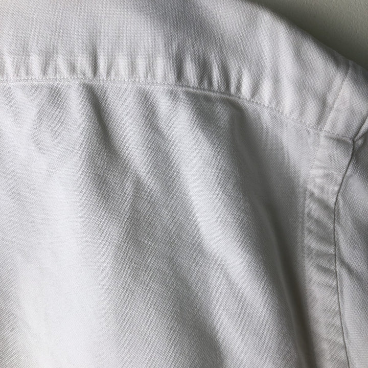 Ralph Lauren YARMOUTH long sleeve button down shirt, men's size L cotton white type Vintage Second Hand