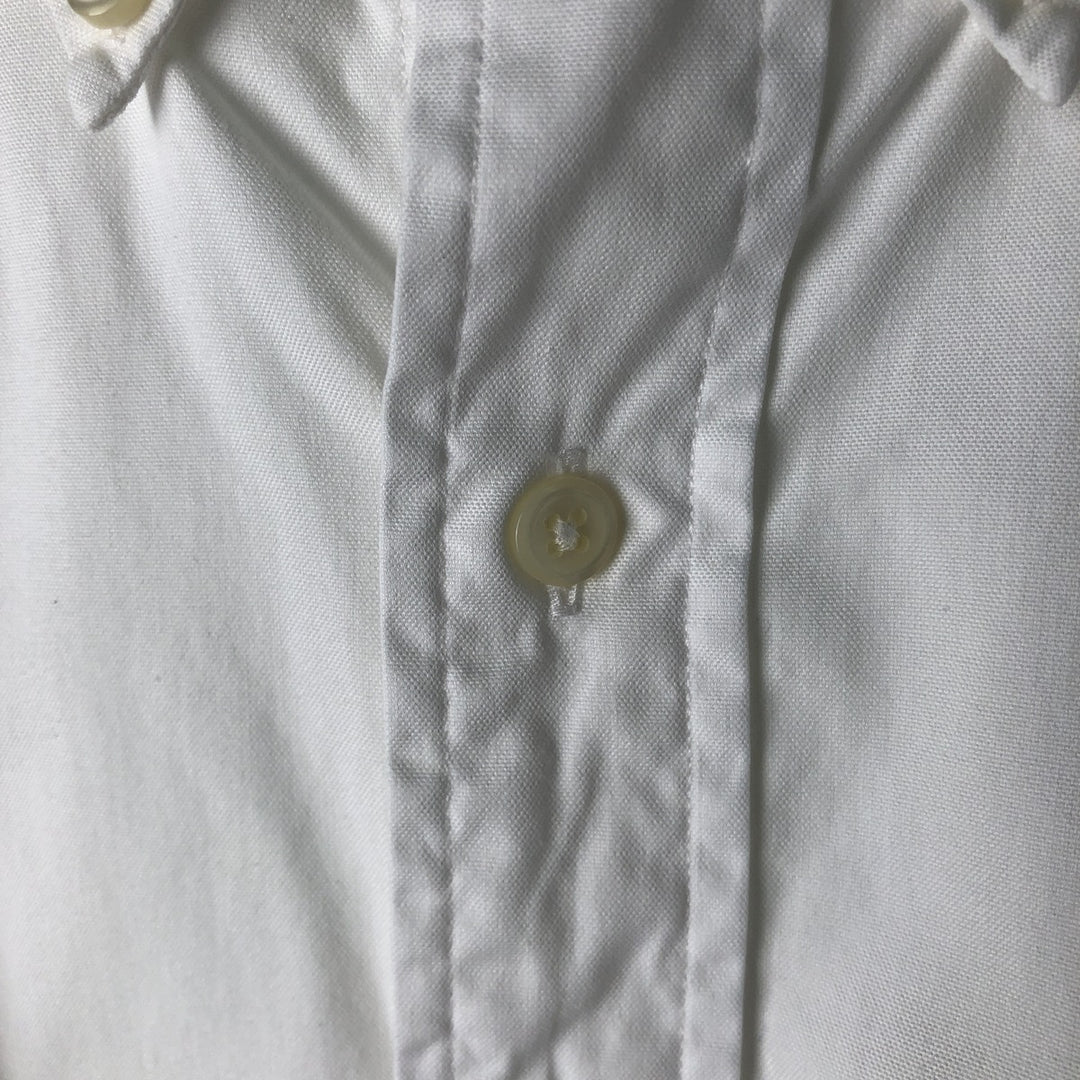 Ralph Lauren YARMOUTH long sleeve button down shirt, men's size M cotton white type Vintage Second Hand