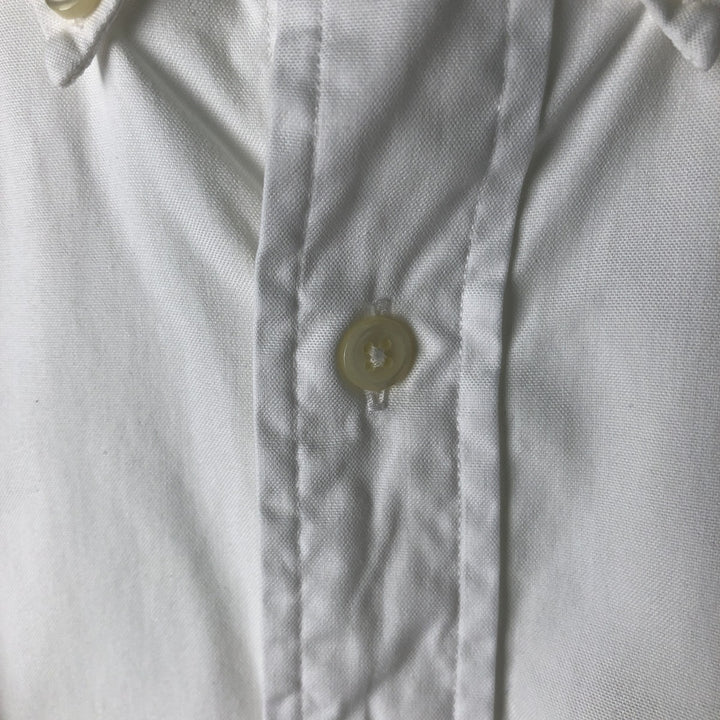 Ralph Lauren YARMOUTH long sleeve button down shirt, men's size M cotton white type Vintage Second Hand