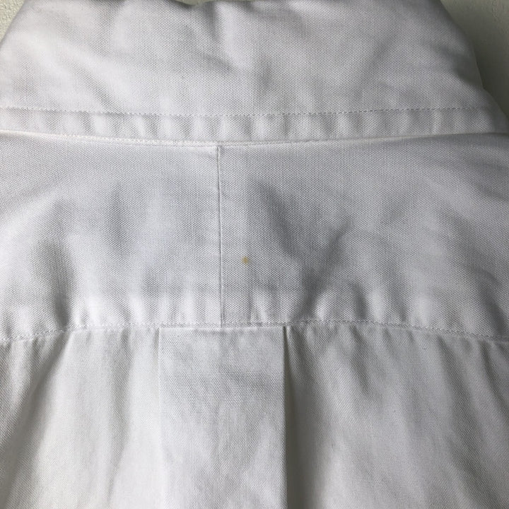 Ralph Lauren YARMOUTH long sleeve button down shirt, men's size M cotton white type Vintage Second Hand