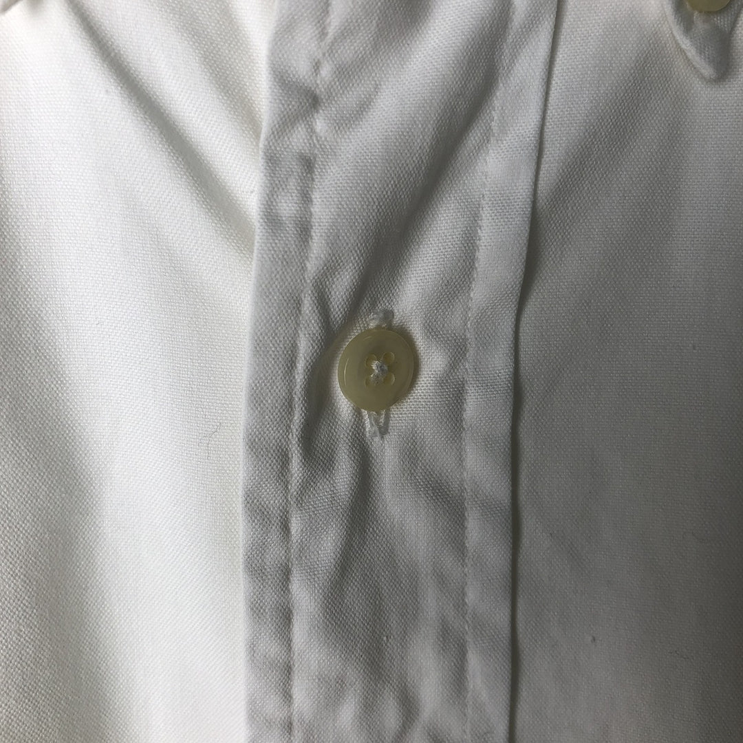 Ralph Lauren YARMOUTH long sleeve button down shirt, men's size M cotton white type Vintage Second Hand