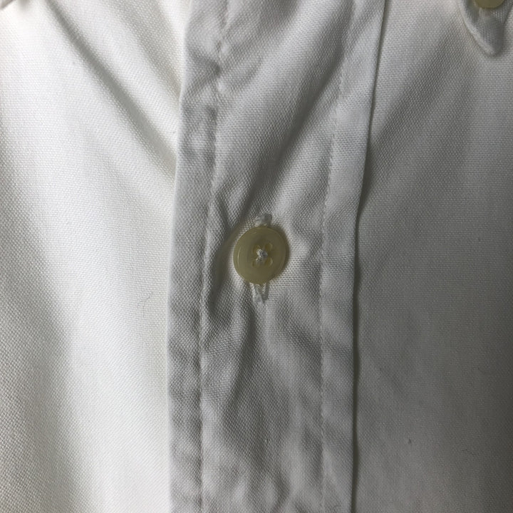 Ralph Lauren YARMOUTH long sleeve button down shirt, men's size M cotton white type Vintage Second Hand