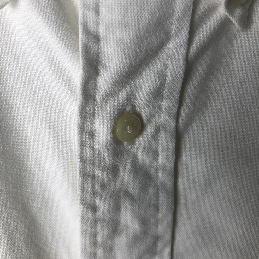 Ralph Lauren YARMOUTH long sleeve button down shirt, men's size L cotton white type Vintage Second Hand