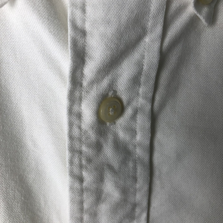 Ralph Lauren YARMOUTH long sleeve button down shirt, men's size L cotton white type Vintage Second Hand