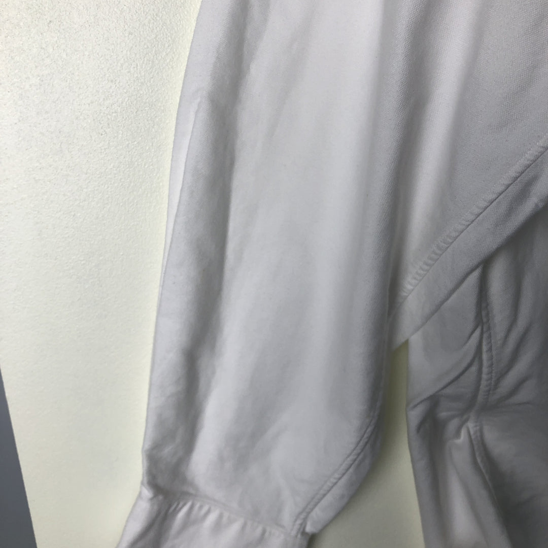 Ralph Lauren YARMOUTH long sleeve button down shirt, men's size L cotton white type Vintage Second Hand