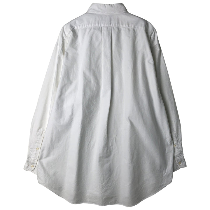 Ralph Lauren YARMOUTH long sleeve button down shirt, men's XL size cotton white type Vintage Second Hand