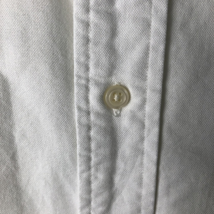 Ralph Lauren YARMOUTH long sleeve button down shirt, men's XL size cotton white type Vintage Second Hand