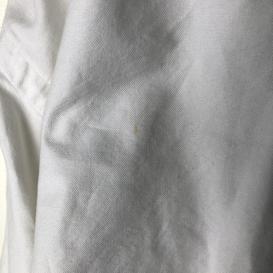 Ralph Lauren YARMOUTH long sleeve button down shirt, men's XL size cotton white type Vintage Second Hand