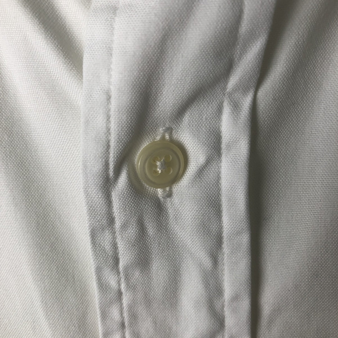 Ralph Lauren YARMOUTH long sleeve button down shirt, men's size L cotton white type Vintage Second Hand