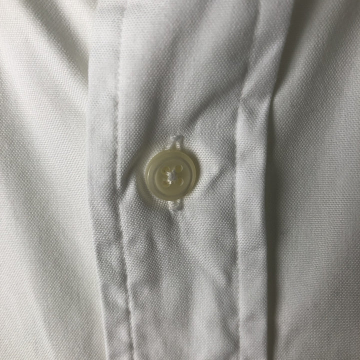 Ralph Lauren YARMOUTH long sleeve button down shirt, men's size L cotton white type Vintage Second Hand