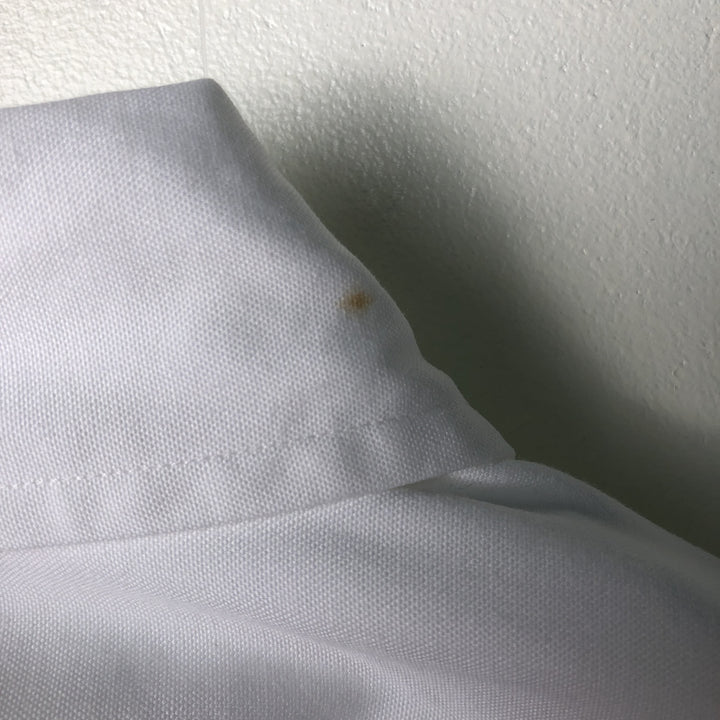 Ralph Lauren YARMOUTH long sleeve button down shirt, men's size L cotton white type Vintage Second Hand