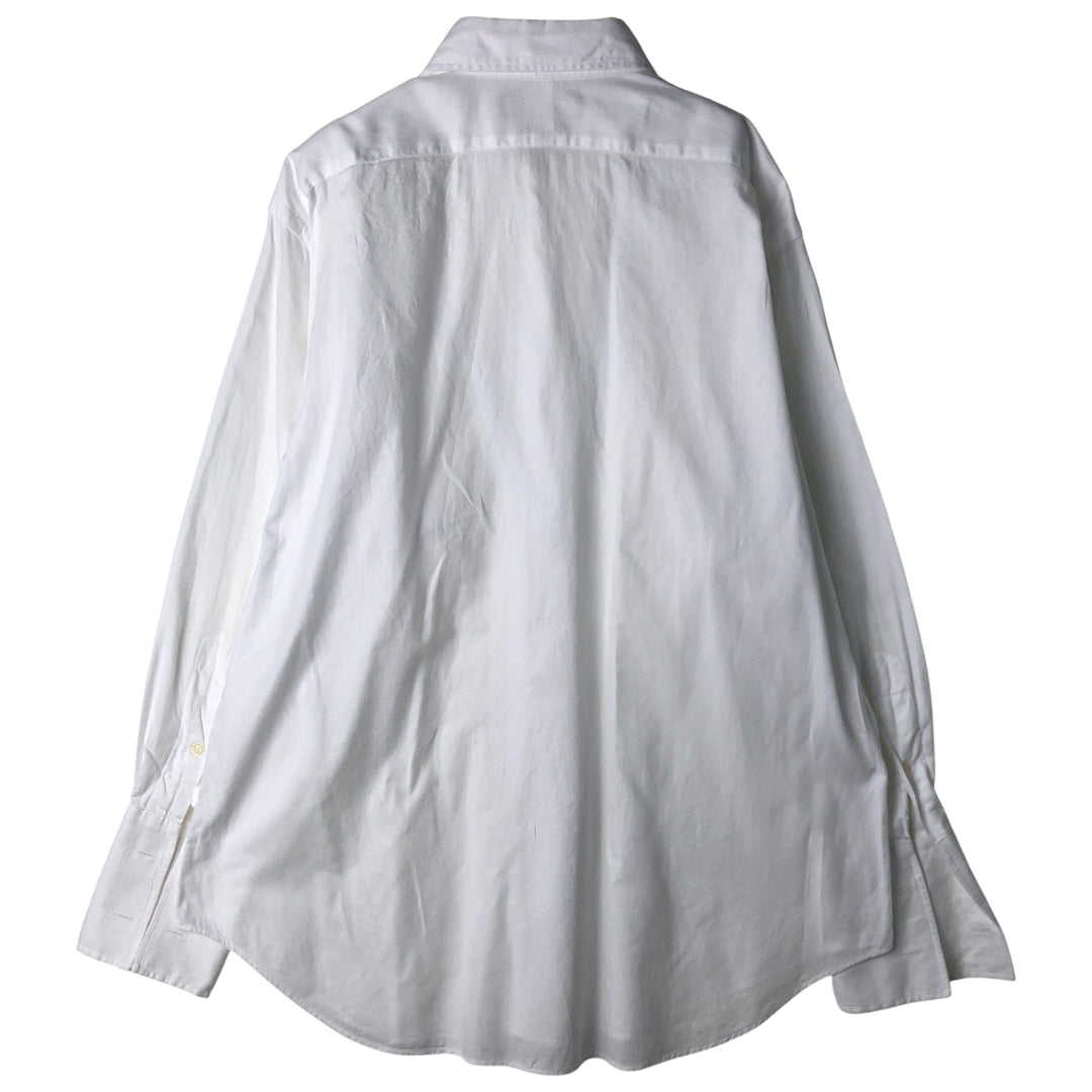 Ralph Lauren POLO by Ralph Lauren PHILIP long-sleeved cotton shirt with cuffs, men's size L cotton white type Vintage Second Hand