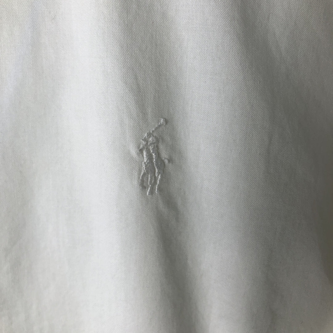 Ralph Lauren YARMOUTH long sleeve button down shirt, men's XL size cotton white type Vintage Second Hand