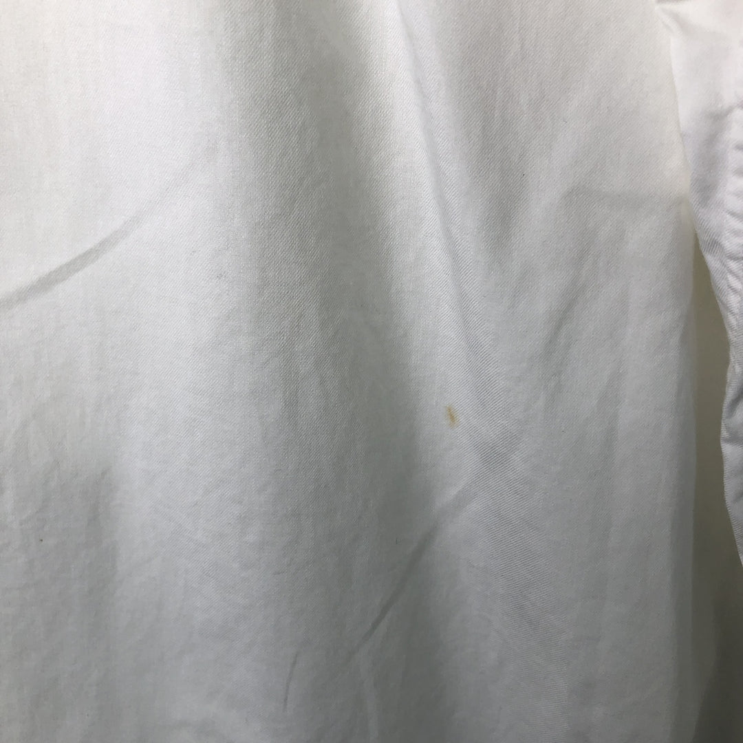 Ralph Lauren YARMOUTH long sleeve button down shirt, men's XL size cotton white type Vintage Second Hand
