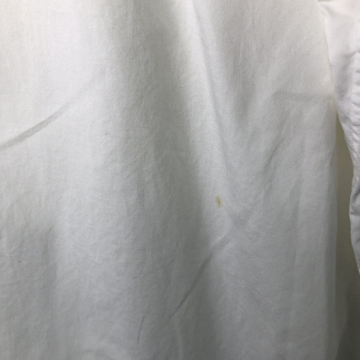 Ralph Lauren YARMOUTH long sleeve button down shirt, men's XL size cotton white type Vintage Second Hand