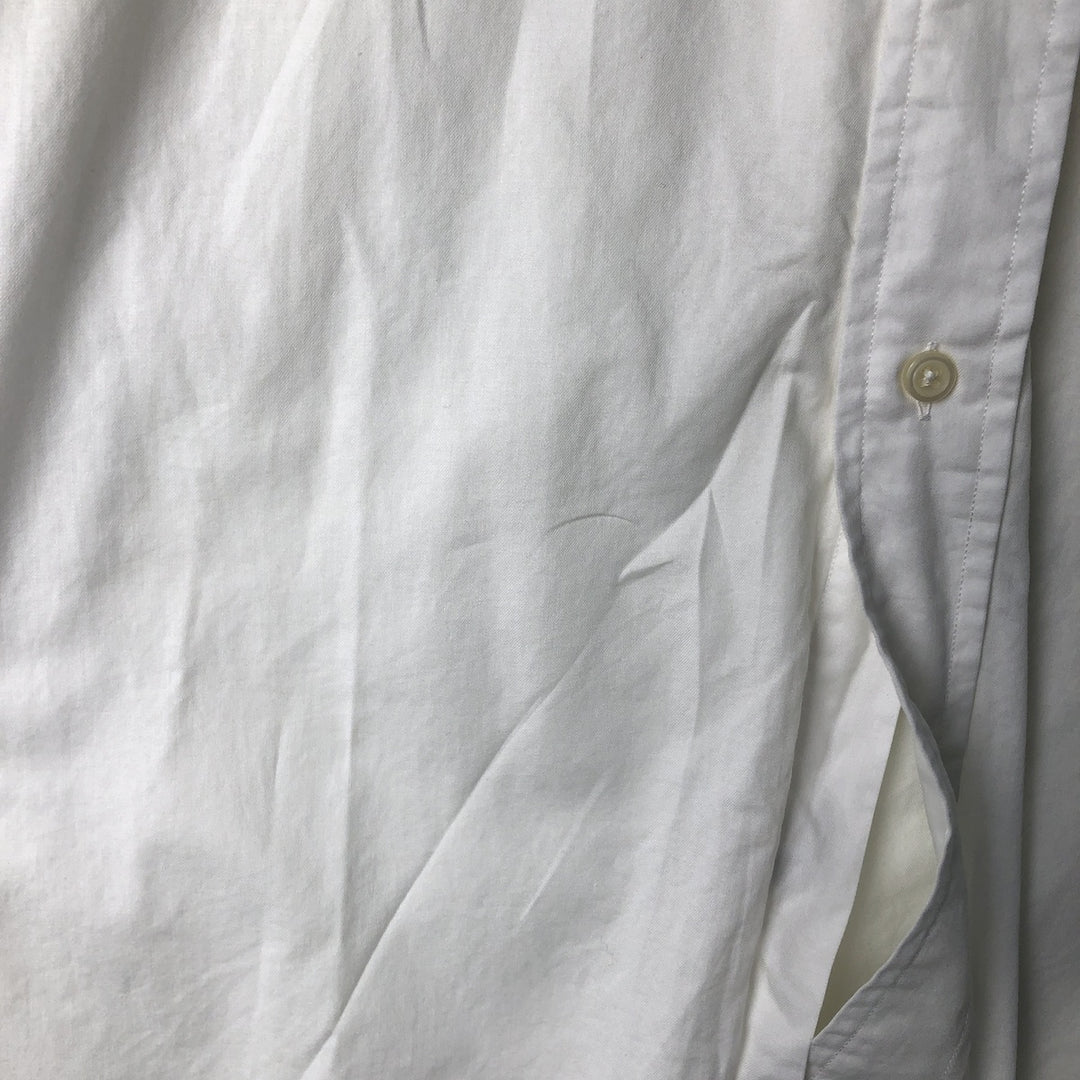 Ralph Lauren YARMOUTH long sleeve button down shirt, men's XL size cotton white type Vintage Second Hand