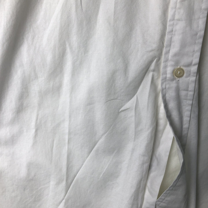Ralph Lauren YARMOUTH long sleeve button down shirt, men's XL size cotton white type Vintage Second Hand