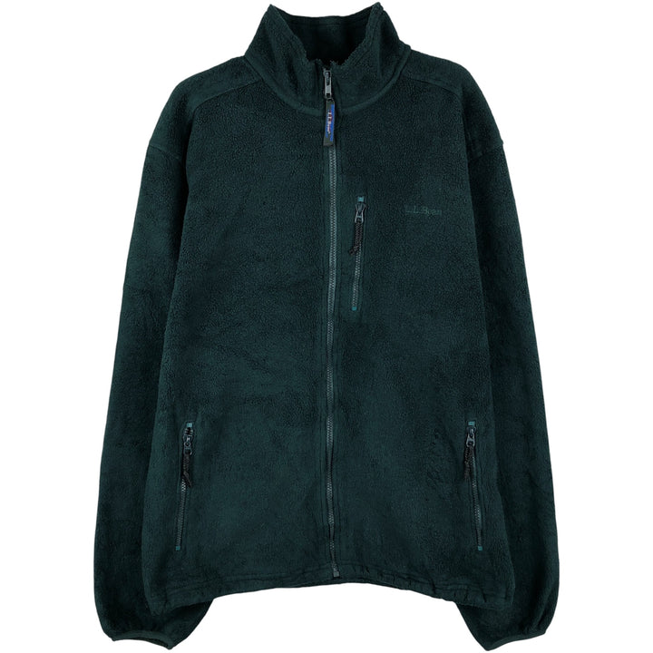 Vintage LL Bean fleece jacket from the 1980'S to 1990s, made in the USA, size M. polyester green type Vintage Second Hand