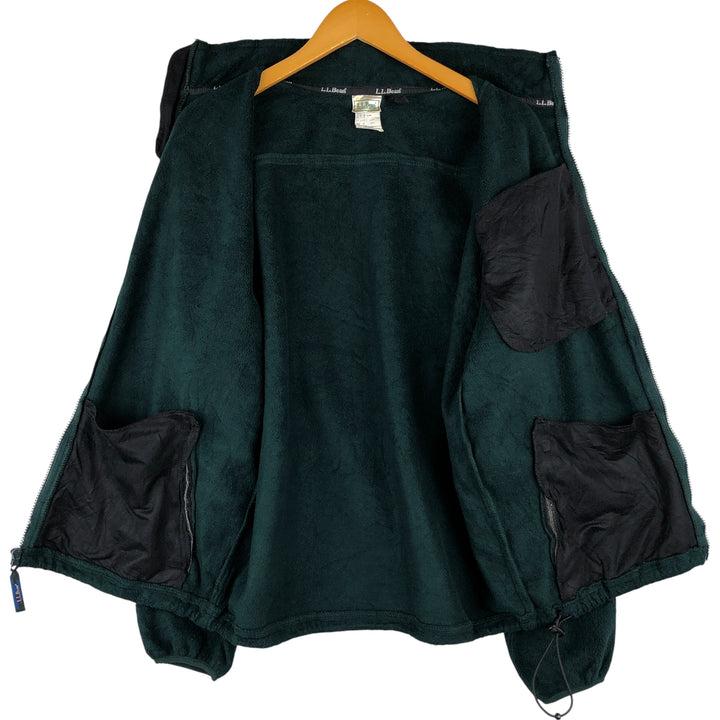 Vintage LL Bean fleece jacket from the 1980'S to 1990s, made in the USA, size M. polyester green type Vintage Second Hand
