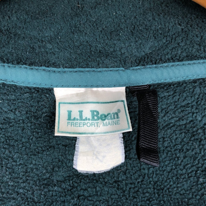 1990'S LL Bean Fleece Jacket, Men's XL, Vintage unclear green type Vintage Second Hand