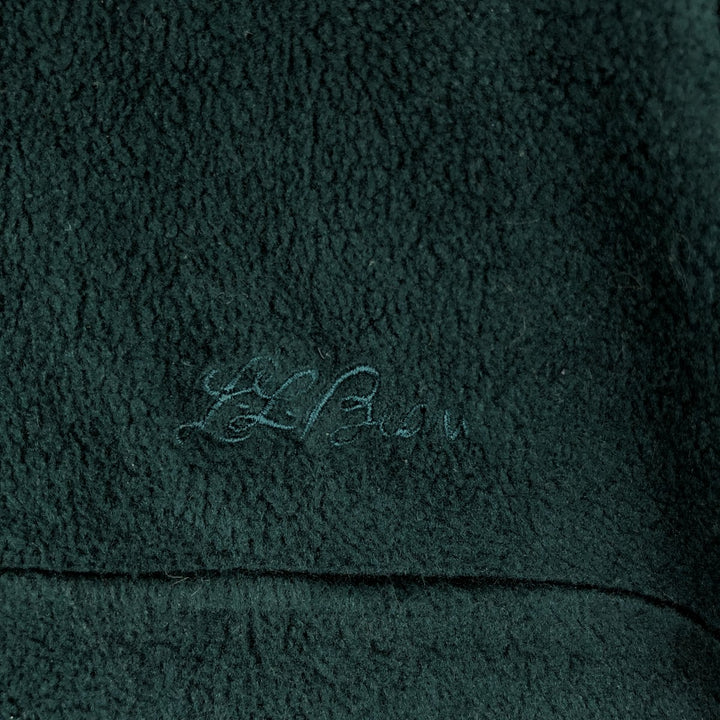 1990'S LL Bean Fleece Jacket, Men's XL, Vintage unclear green type Vintage Second Hand