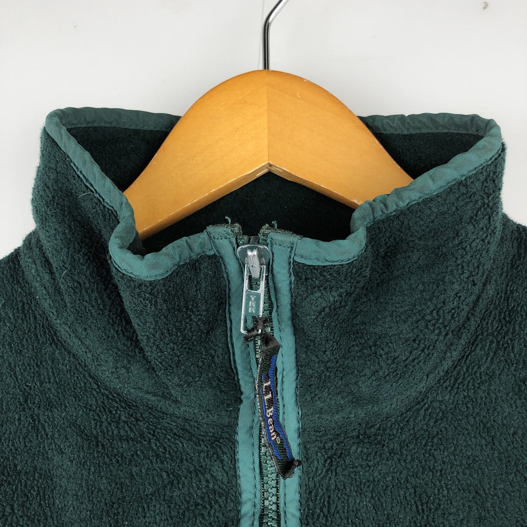 1990'S LL Bean Fleece Jacket, Men's XL, Vintage unclear green type Vintage Second Hand